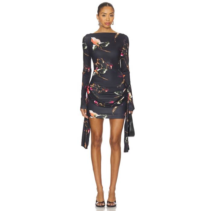 ライオネス Lioness 【 Glory Mini Dress Women Onyx Floral 】 お召しもの レディース