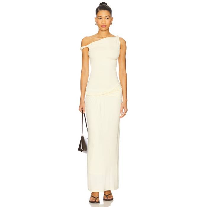 Superdown 【 Devin Maxi Dress Women Cream 】 御召しもの レディース 皮膚軟化剤