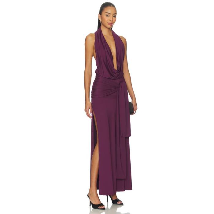 Superdown 【 Arwen Maxi Dress In Plum Women Plum 】 お召しもの レディース