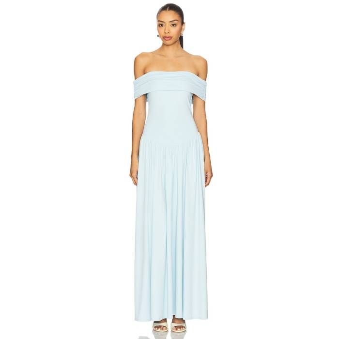More To Come 【 Brielle Maxi Dress Women Baby Blue 】 お召しもの レディース 青み 青色