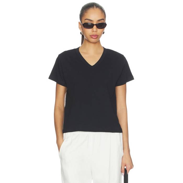 Leset 【 Margo V Neck Tee Women Black 】 プルオーバー レディース 黒いこと 黒いこと