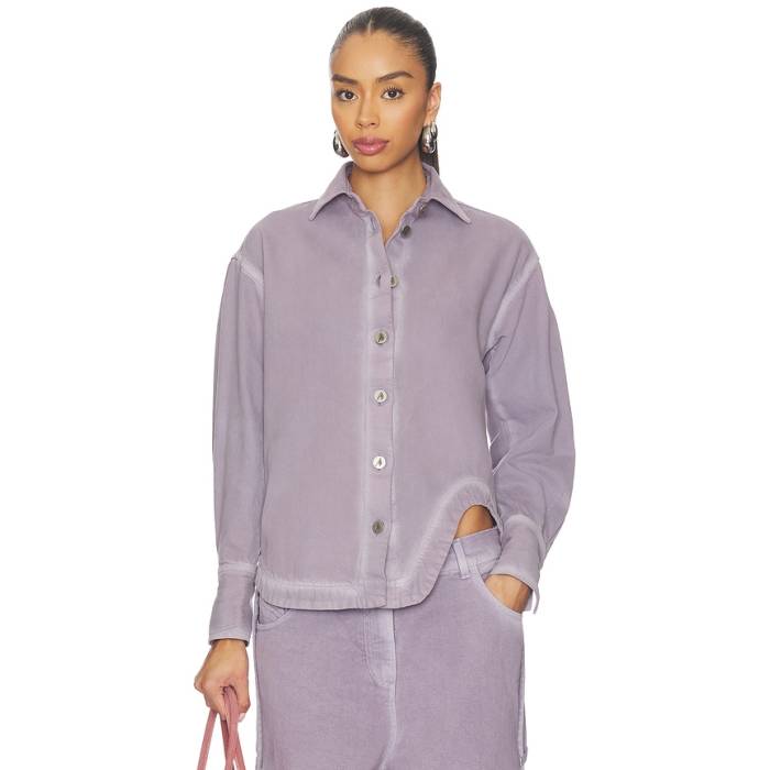 ジ・アティコ The Attico 【 Bomber Shirt Jacket Women Mauve Fade 】 Jacket 上衣 レディース