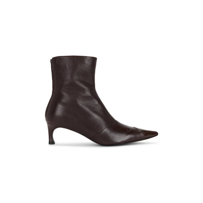 Rotate 【 Stretch Leather Boot Women Chocolate Brown 】 なめし革 ブーツ レディース 赤銅色 赤銅色