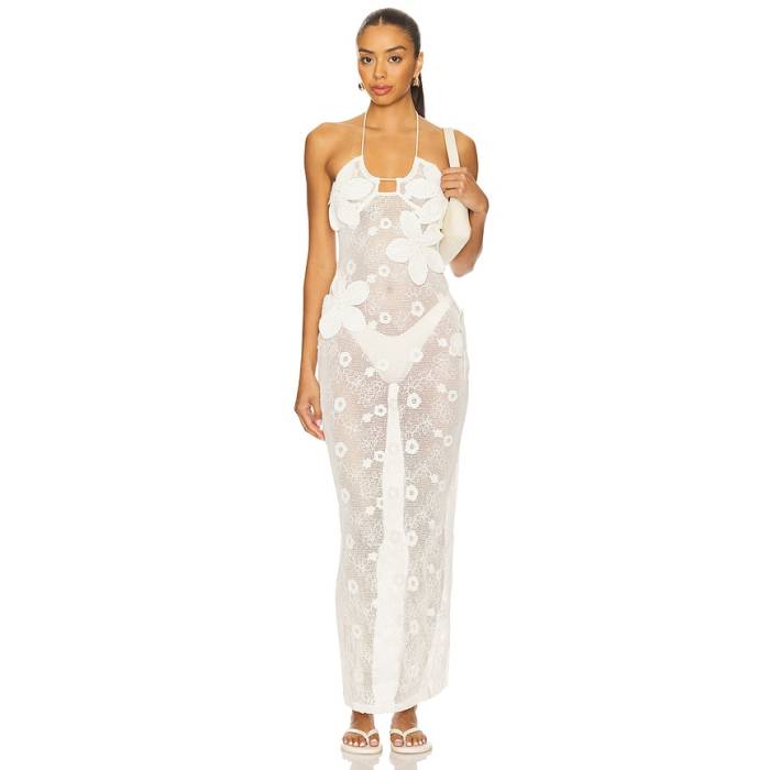More To Come 【 Trina Maxi Dress Women Ivory 】 お召しもの レディース 象牙色