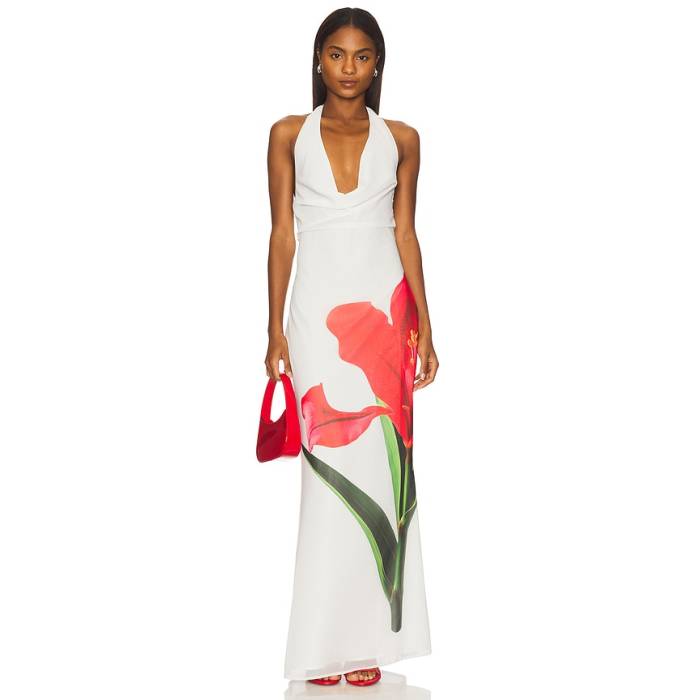 More To Come 【 Shelby Halter Maxi Dress Women White 】 お召しもの レディース 白いこと 白いこと