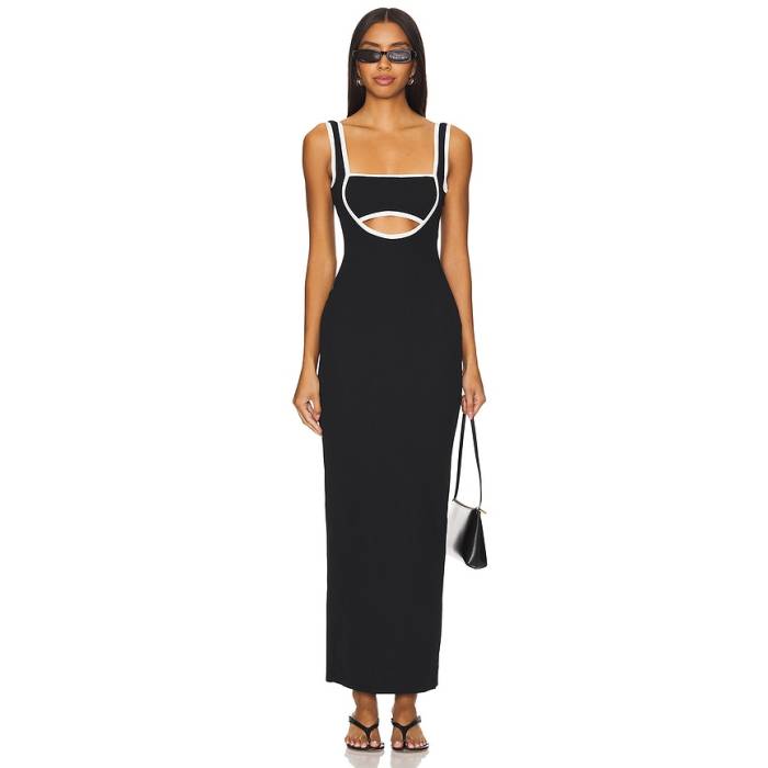 All The Ways 【 Eliza Maxi Dress Women Black \u0026Amp; White 】 御召しもの レディース 黒いこと 黒いこと 白いこと 白いこと