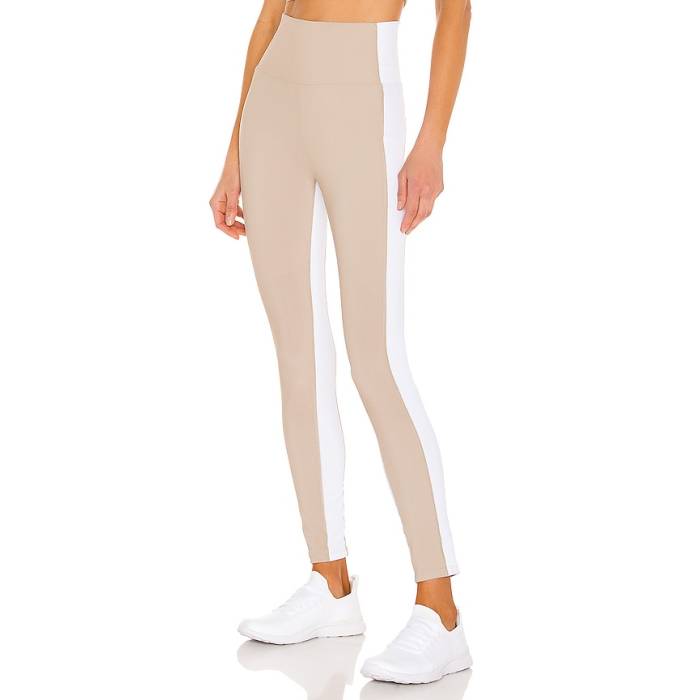 ビーチライオット Beach Riot 【 Colorblock Legging Women Taupe \u0026Amp; White 】 レディース 白いこと 白いこと