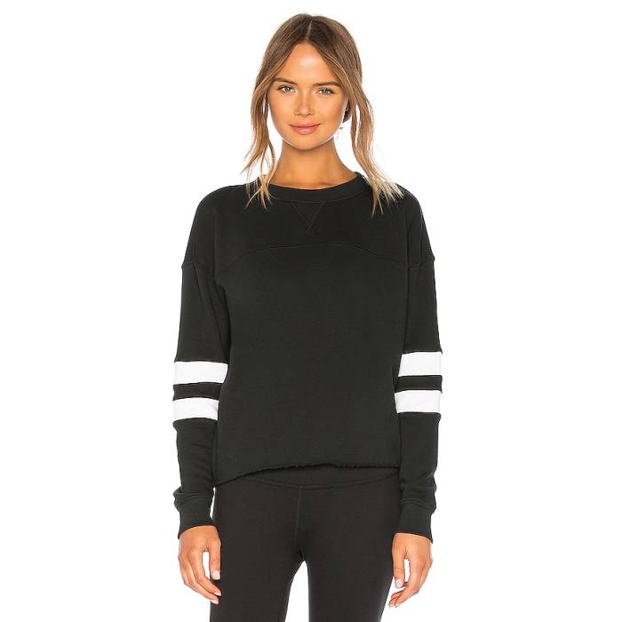 Year Of Ours 【 Varsity Sweatshirt Women Black \u0026Amp; White 】 汗水 調教師 レディース 黒いこと 黒いこと 白いこと 白いこと