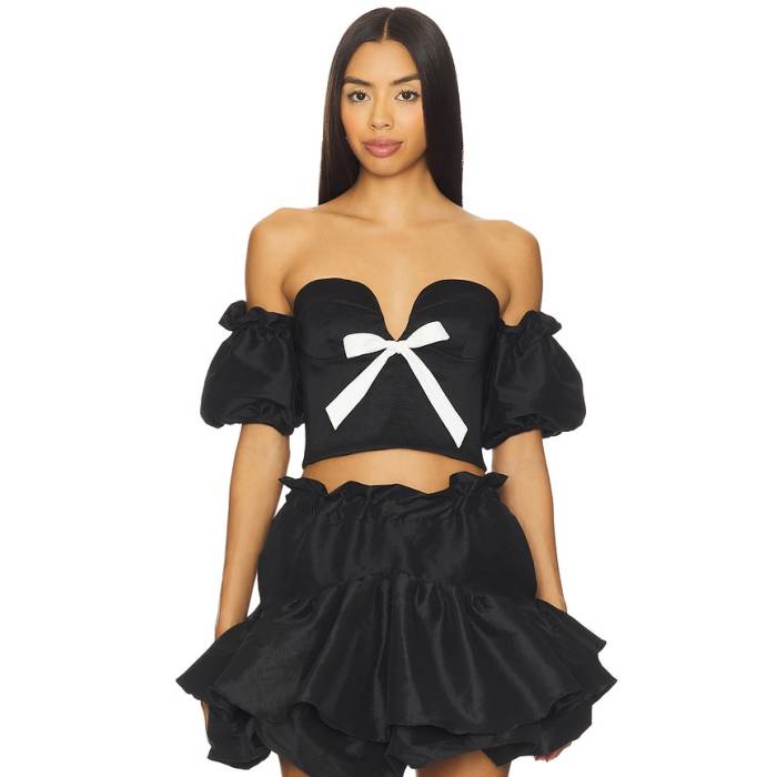 Kika Vargas 【 Benazir Top Women Black 】 レディース 黒いこと 黒いこと
