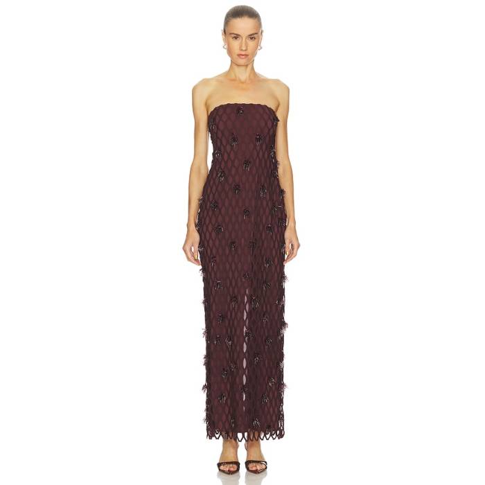 Simkhai 【 Iridessa Bustier Gown Women Mahogany 】 レディース