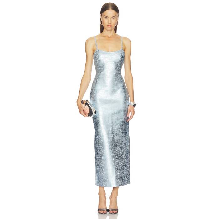 Superdown 【 Ariellah Maxi Dress Women Ice Blue 】 御召しもの レディース 青碧 青碧