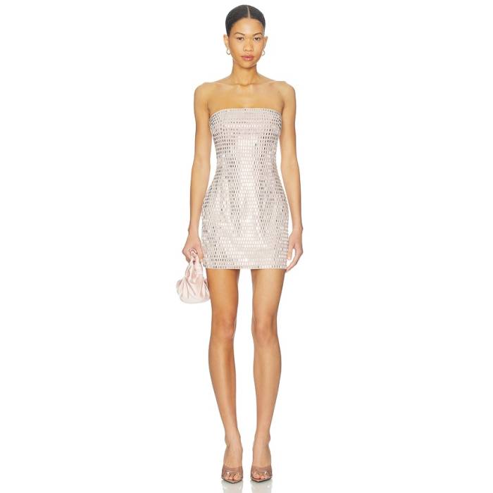 Superdown 【 Josephine Mini Dress Women Nude 】 御召しもの レディース