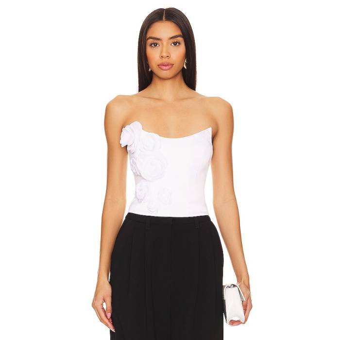 Lovers And Friends 【 X Anja Dujakoviu0107 Selena Bustier Women White 】 レディース 白いこと 白いこと