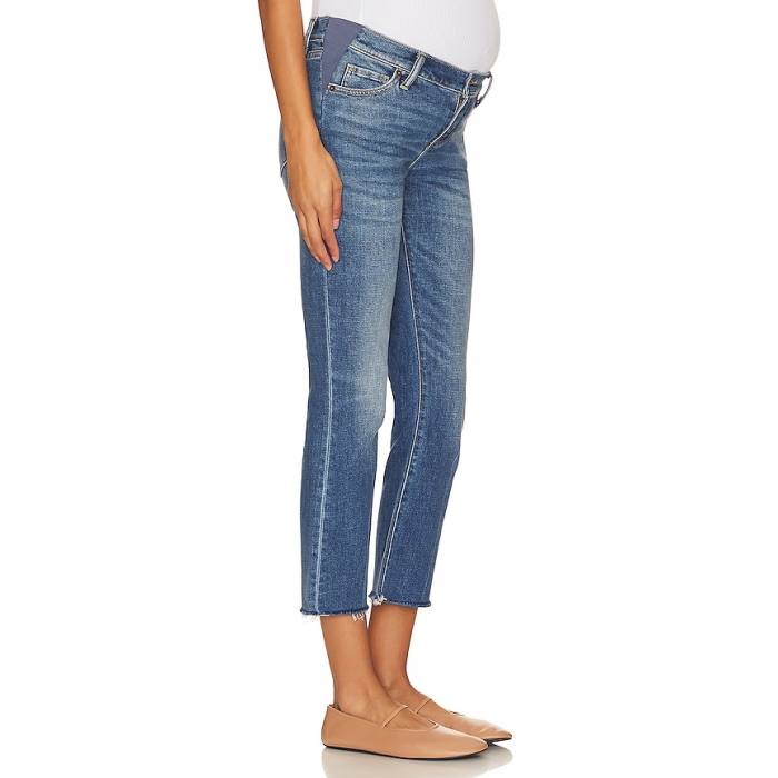 Hatch 【 The Crop Maternity Jeans Women Indigo 】 Crop クロップ デニム レディース 藍色・インディゴ