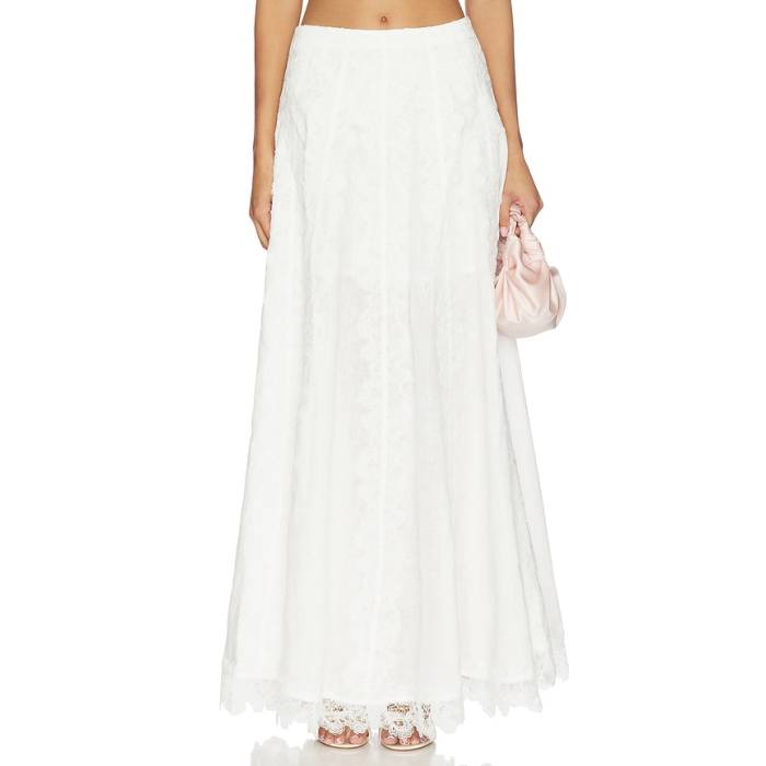Waimari 【 Resplandor Maxi Skirt Women White 】 レディース 白いこと 白いこと