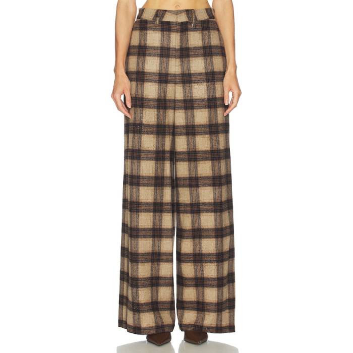 Giuseppe Di Morabito 【 Plaid Pant Women Beige 】 パンツ レディース ベージュ