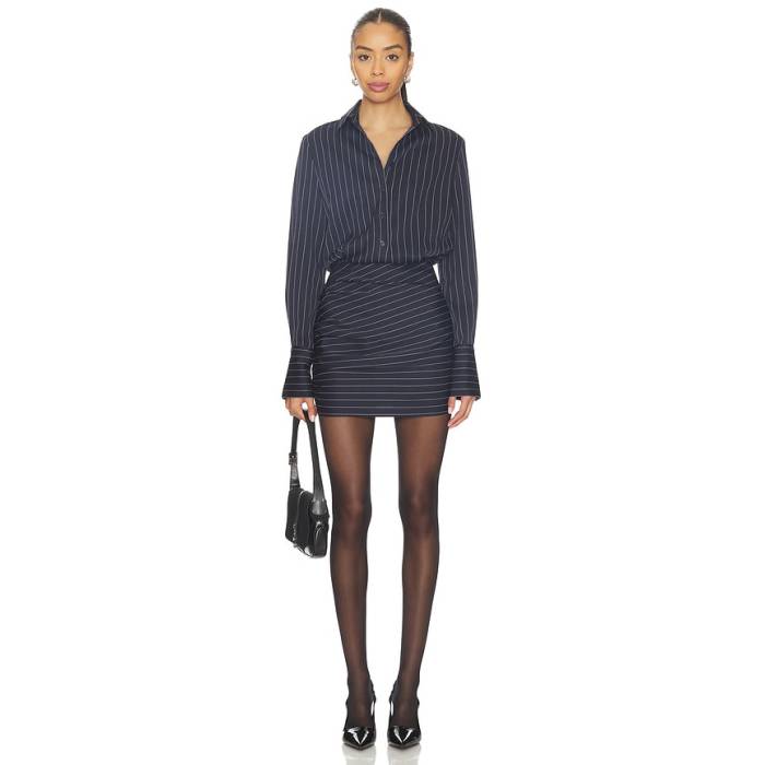 All The Ways 【 Trina Mini Dress Women Navy Stripe 】 ドレス レディース 紺色 ネイビー Stripe ストライプ｜スニケス
