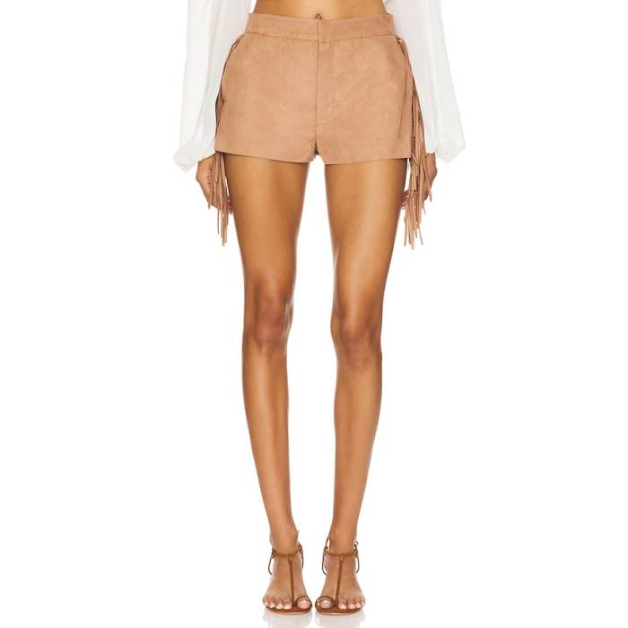 Lovers And Friends 【 Chase Faux Suede Short Women Camel 】 チェイス スエード・スウェード レディース camel 駱駝