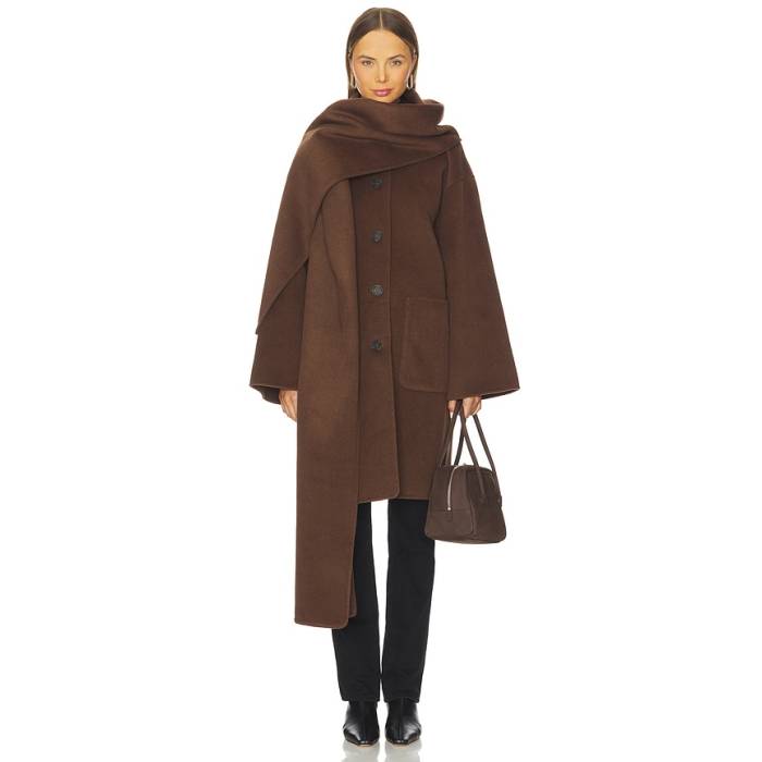 L'academie 【 By Marianna Melba Wool Coat Women Mocha 】 レディース|スニケス