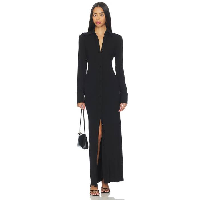 The Line By K 【 Bexley Dress Women Black 】 お召しもの レディース 黒いこと 黒いこと ドレス-レディースファッション