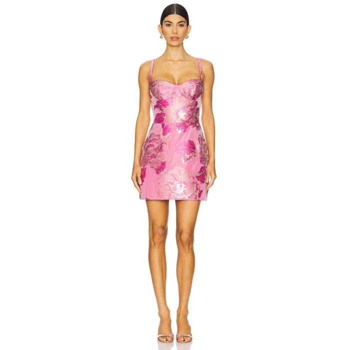 Katie May 【 Claudette Dress Women Pink Peacock 】 御召しもの レディース pink サクラ色