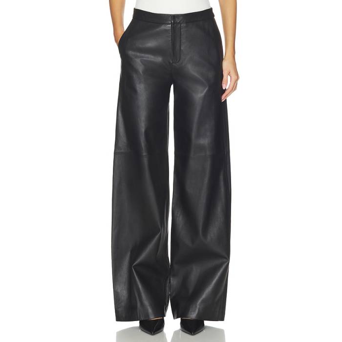 L\u0027agence 【 Livvy Straight Leg Trouser Women Black 】 レディース 黒いこと 黒いこと