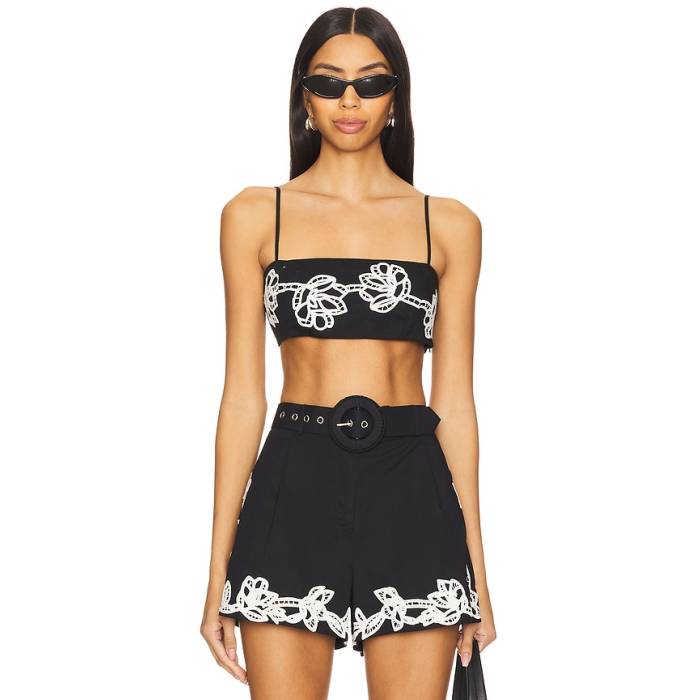 Hemant And Nandita 【 Bandeau Top Women Black \u0026Amp; White 】 レディース 黒いこと 黒いこと 白いこと 白いこと