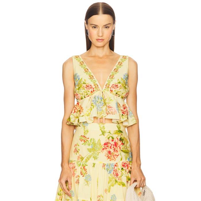 Hemant And Nandita 【 Peplum Top Women Multi 】 レディース