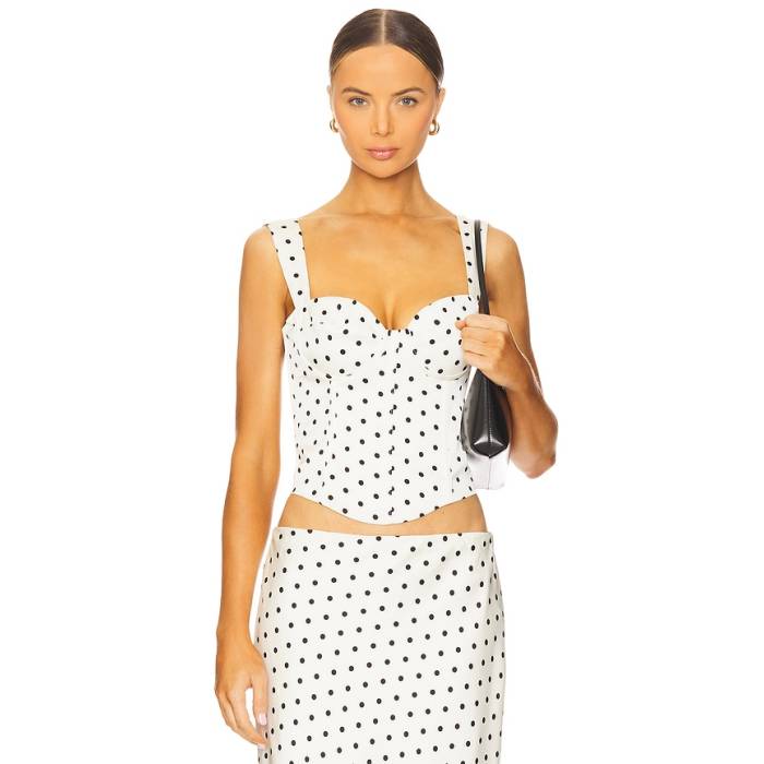 Runaway The Label 【 Karlita Bustier Women White Polka 】 レディース 白いこと 白いこと