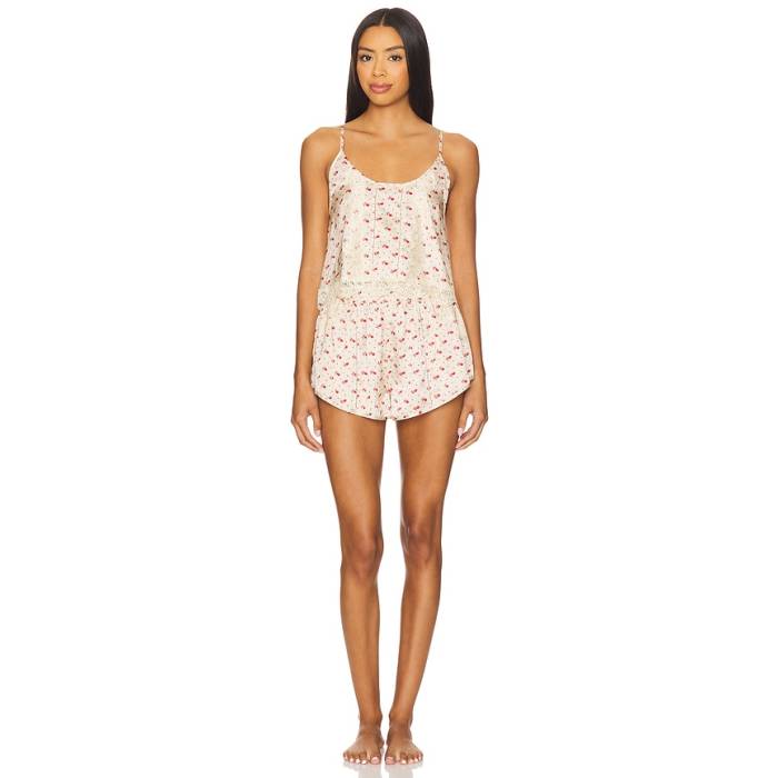 フリーピープル Free People 【 X Intimately Midnight Muse Printed Set In Sand Combo Women Sand Combo 】 砂色・沙子 レディース 砂色・沙子