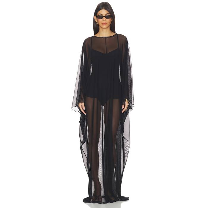 Norma Kamali 【 Caftan Women Black 】 レディース 黒いこと 黒いこと ドレス-レディースファッション