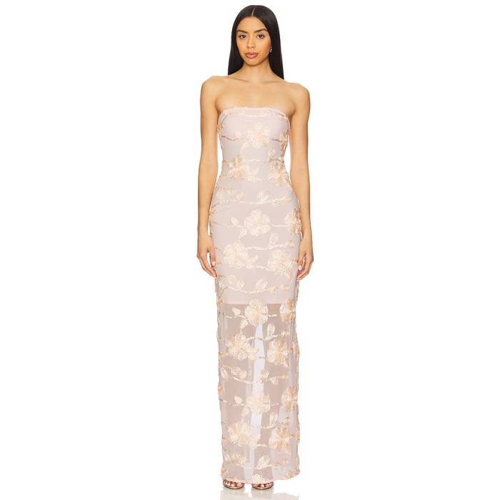 Rotate 【 Flower Mesh Tube Dress Women Angel Wing 】 お召しもの レディース