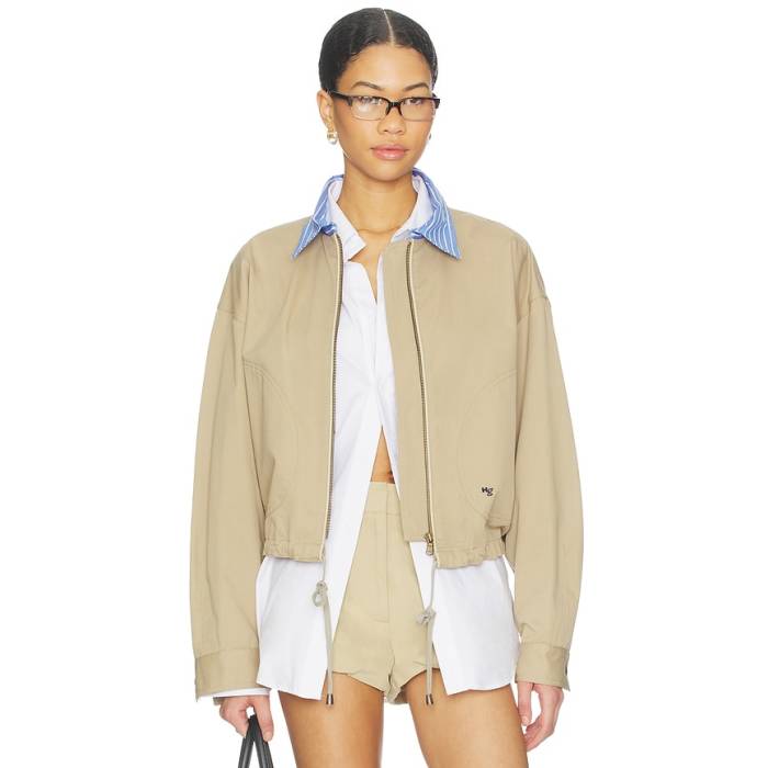 Hommegirls 【 Parachute Jacket Women Khaki 】 Jacket 上衣 レディース カーキ