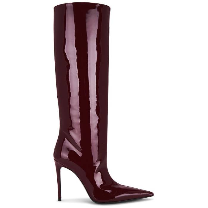Retrofete 【 Lyra Leather Boot Women Burgundy Patent 】 なめし革 ブーツ レディース ぶどう酒色・バーガンディー 専売特許