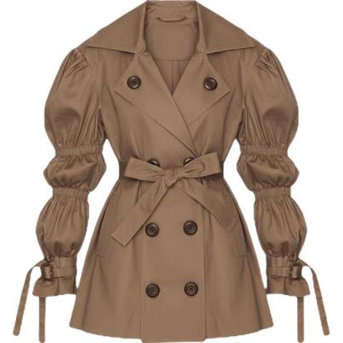 Zuleyha Kuru 【 Volkiva Trench Coat Women Light Brown 】 レディース 赤銅色 赤銅色