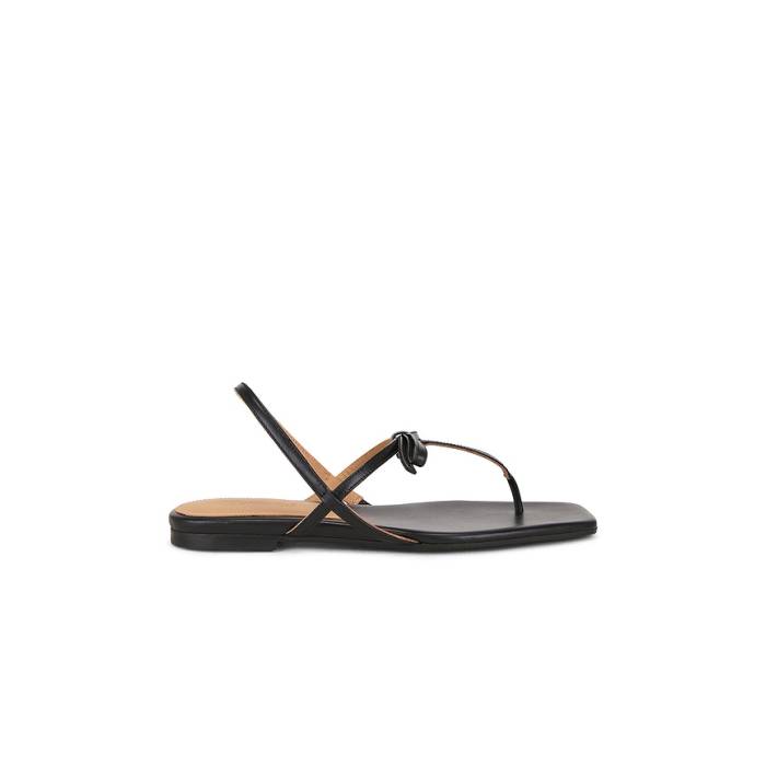 Flattered 【 Sina Sandal Women Black Leather 】 レディース 黒いこと 黒いこと なめし革