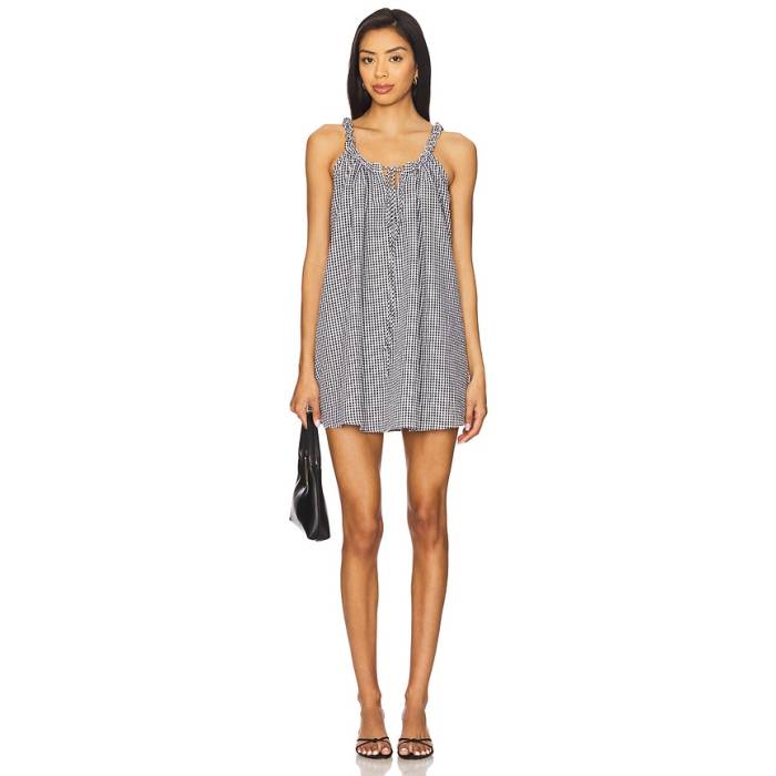 Tularosa 【 Reese Mini Dress Women Black &Amp; Ivory Gingham 】 ドレス レディース 黒色 ブラック アイボリー|スニケス