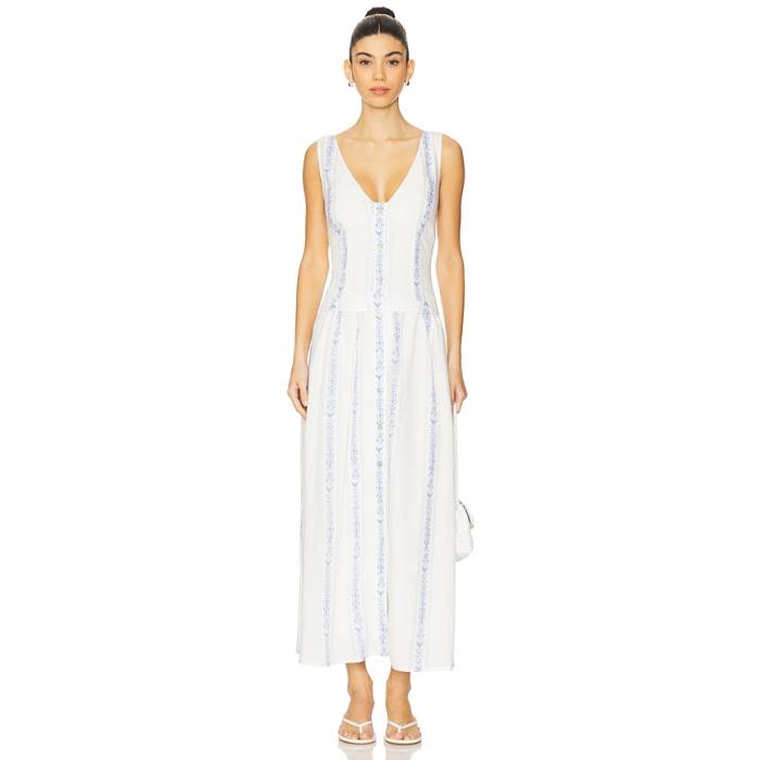 サンシア Sancia 【 The Elenora Dress Women Clio Stripe 】 御召しもの レディース Stripe 縞模様