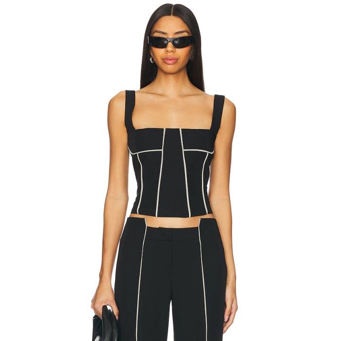 By.dyln 【 Faye Top Women Black 】 レディース 黒色 ブラック
