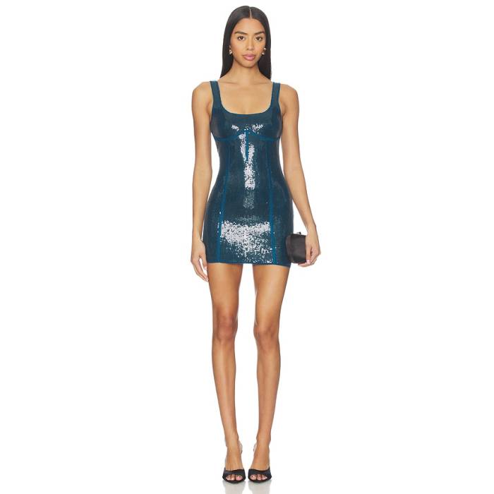 フルールドゥマル Fleur Du Mal 【 Knit Bodycon Mini Corset Dress Women Calypso 】 編み物 御召しもの レディース