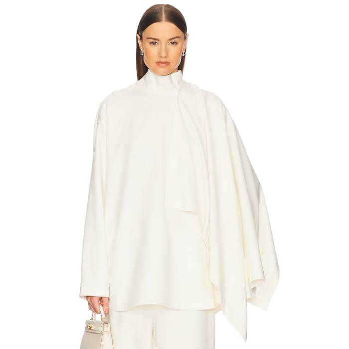 Helsa 【 The Detachable Scarf Top Women Cream 】 えり巻き レディース 皮膚軟化剤