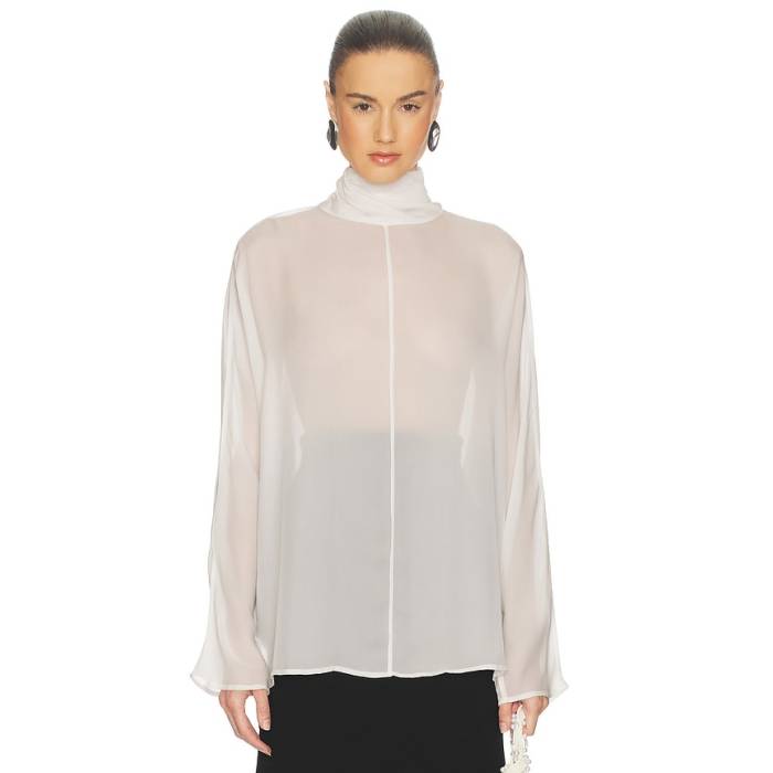 Helsa 【 Dolman Popover Top In Cupro Women Ivory 】 レディース 象牙色