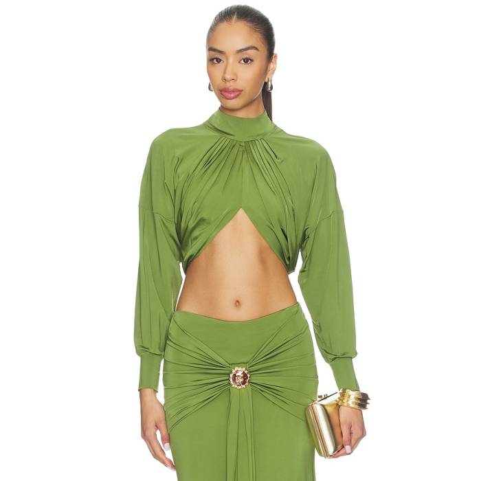 Patbo 【 Intensity Jersey Cut Out Top Women Green 】 プルオーバー レディース green 緑・緑であること