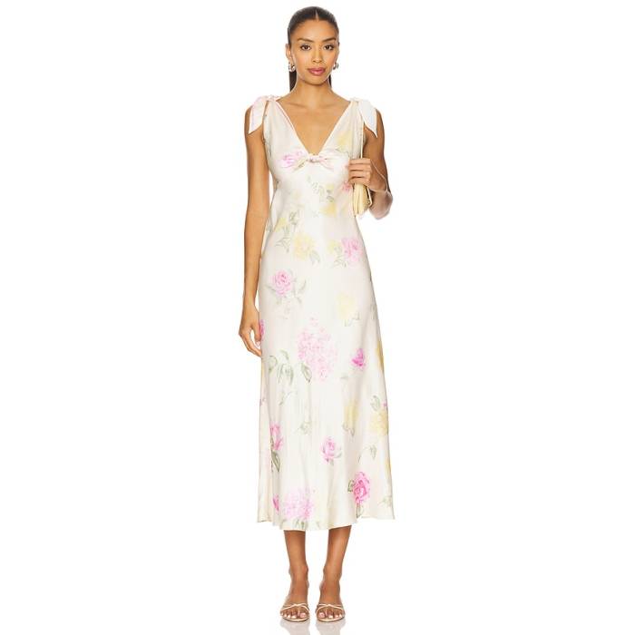 Loveshackfancy 【 Perri Dress Women Sunlit Rose 】 お召しもの レディース Rose サクラ色