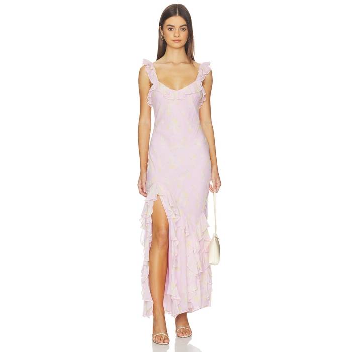 Loveshackfancy 【 Roseline Dress Women Wisteria Sun 】 御召しもの レディース