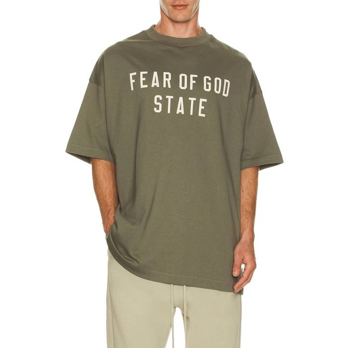 Fear Of God Essentials 【 90'S Fit T-Shirt Men Moss 】 Tシャツ メンズ｜スニケス