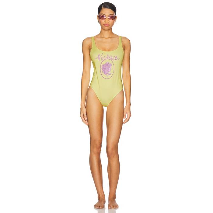ヴェルサーチ Versace 【 Swim One Piece Women Pale Yellow \u0026Amp; Dusty Lavender 】 レディース yellow 黄味がかった・黄色