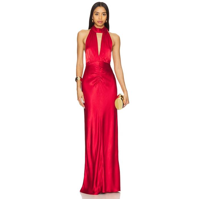 Shona Joy 【 Tatum Halter Neck Maxi Dress Women Grenadine 】 お召しもの レディース