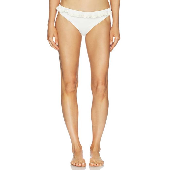 Sea 【 Madelyn Crochet Bikini Bottom With Ruffle Women White 】 ズボン ボトムス レディース 白いこと 白いこと