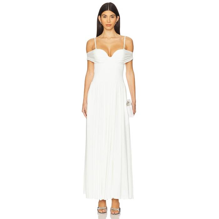 Simkhai 【 Amarantha Off The Shoulder Dress Women Ivory 】 お召しもの レディース 象牙色